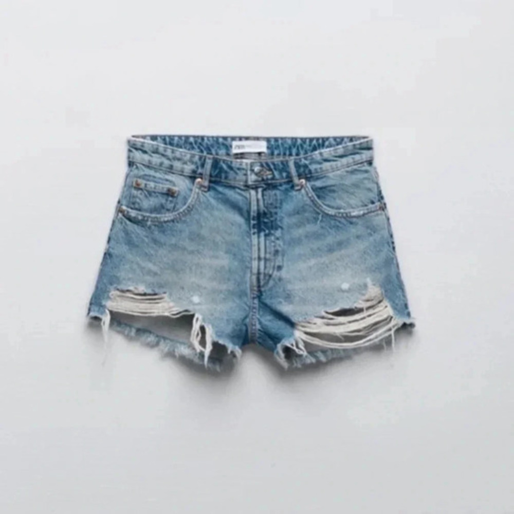 New Zara Highrise Denim Shorts